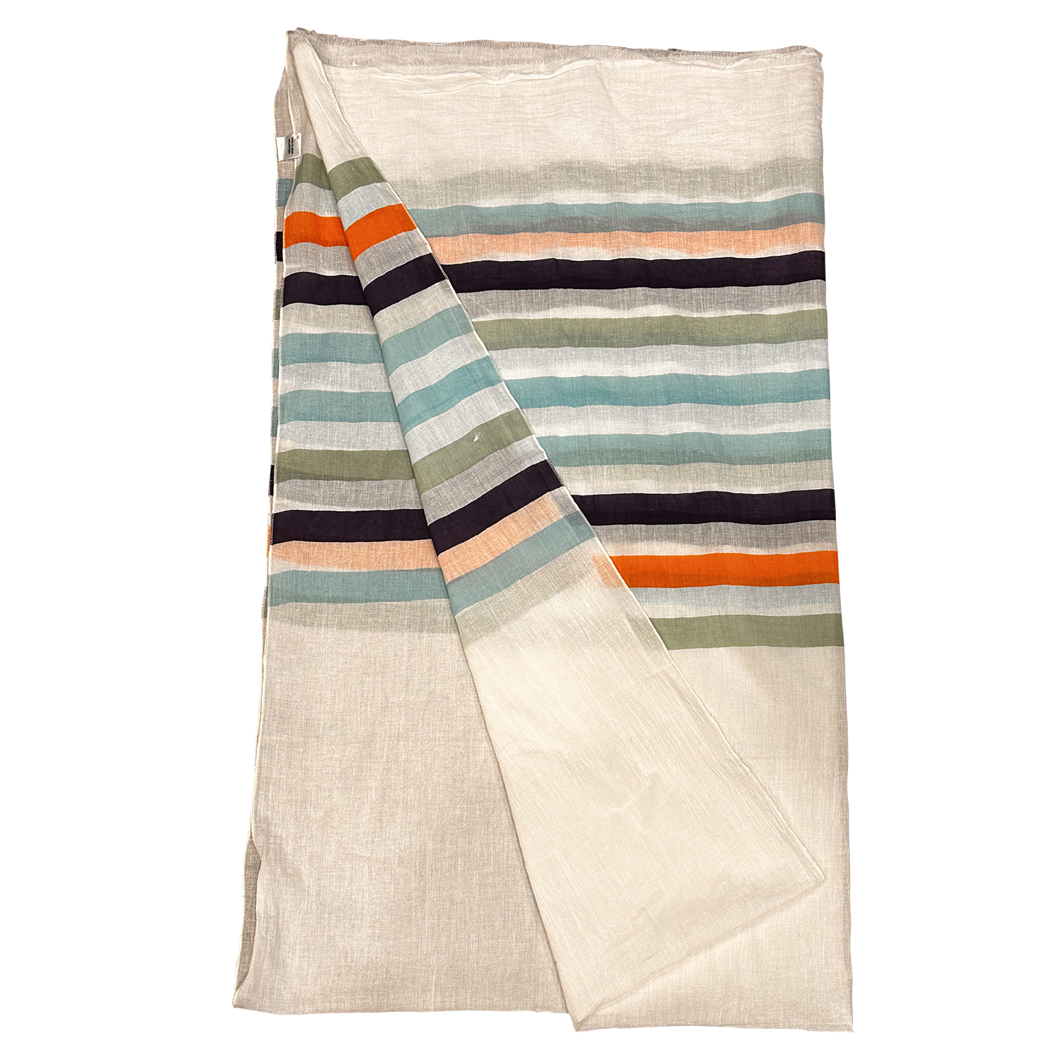 Brilliant Stripes Lightweight Pure Cotton Scarf for Women