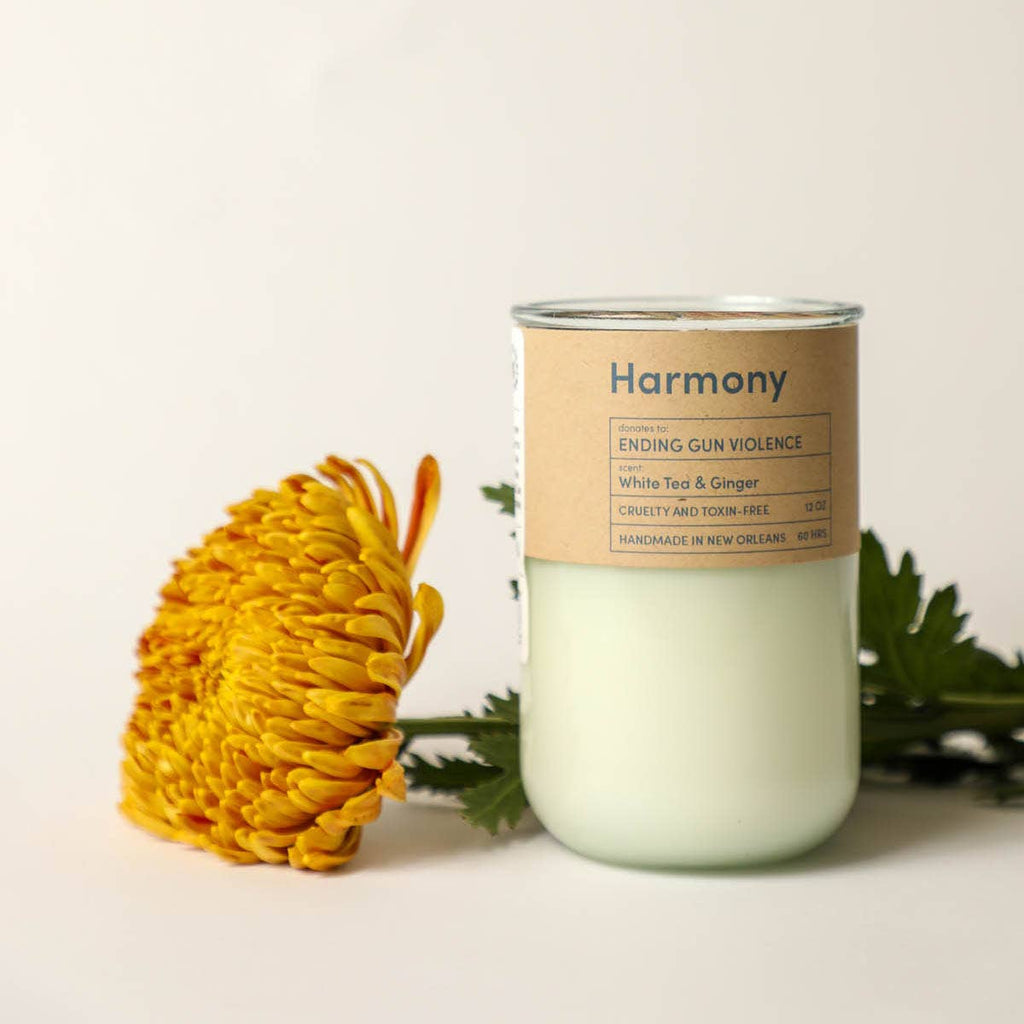 Harmony – Tea & Ginger Candle | End Gun Violence | 12 oz.