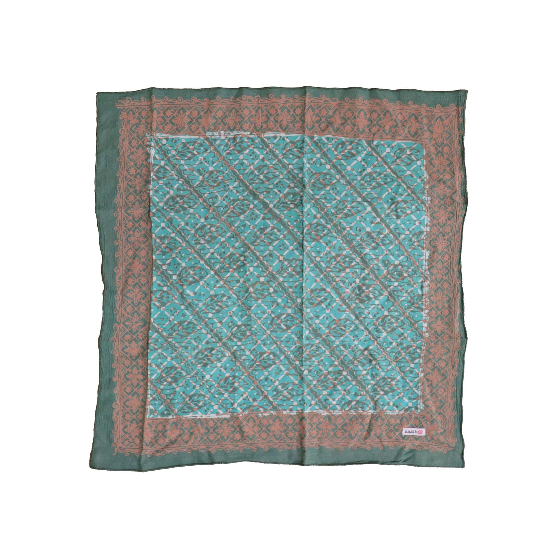 Batik Bandana-Leaf Grid