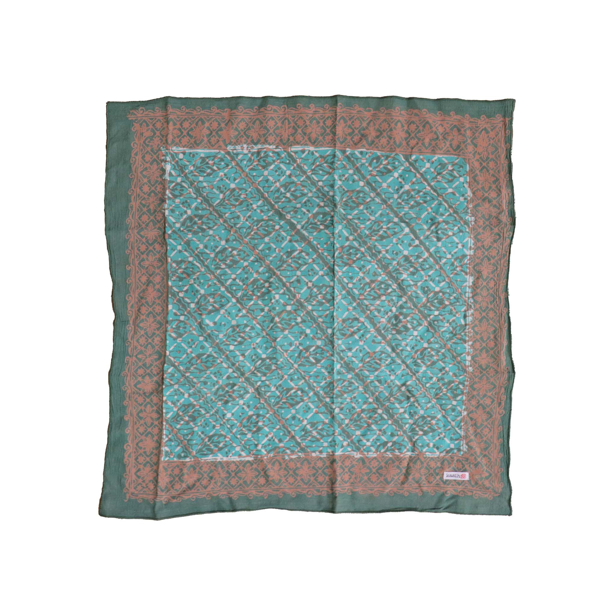 Batik Bandana-Leaf Grid
