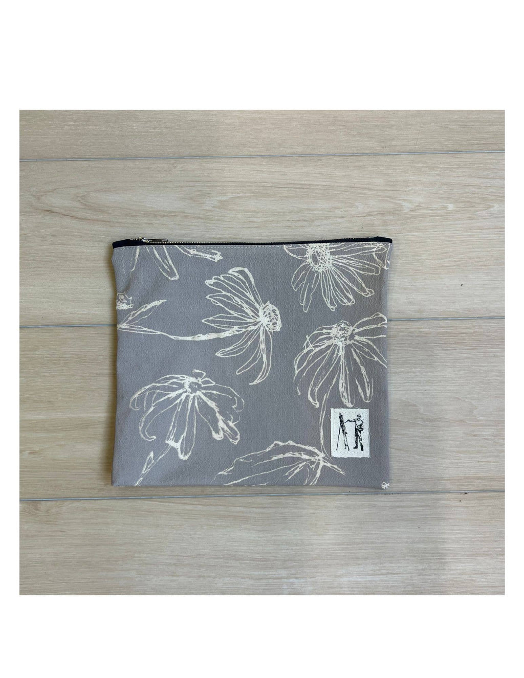 Driftwood Grey Zippered Pouch