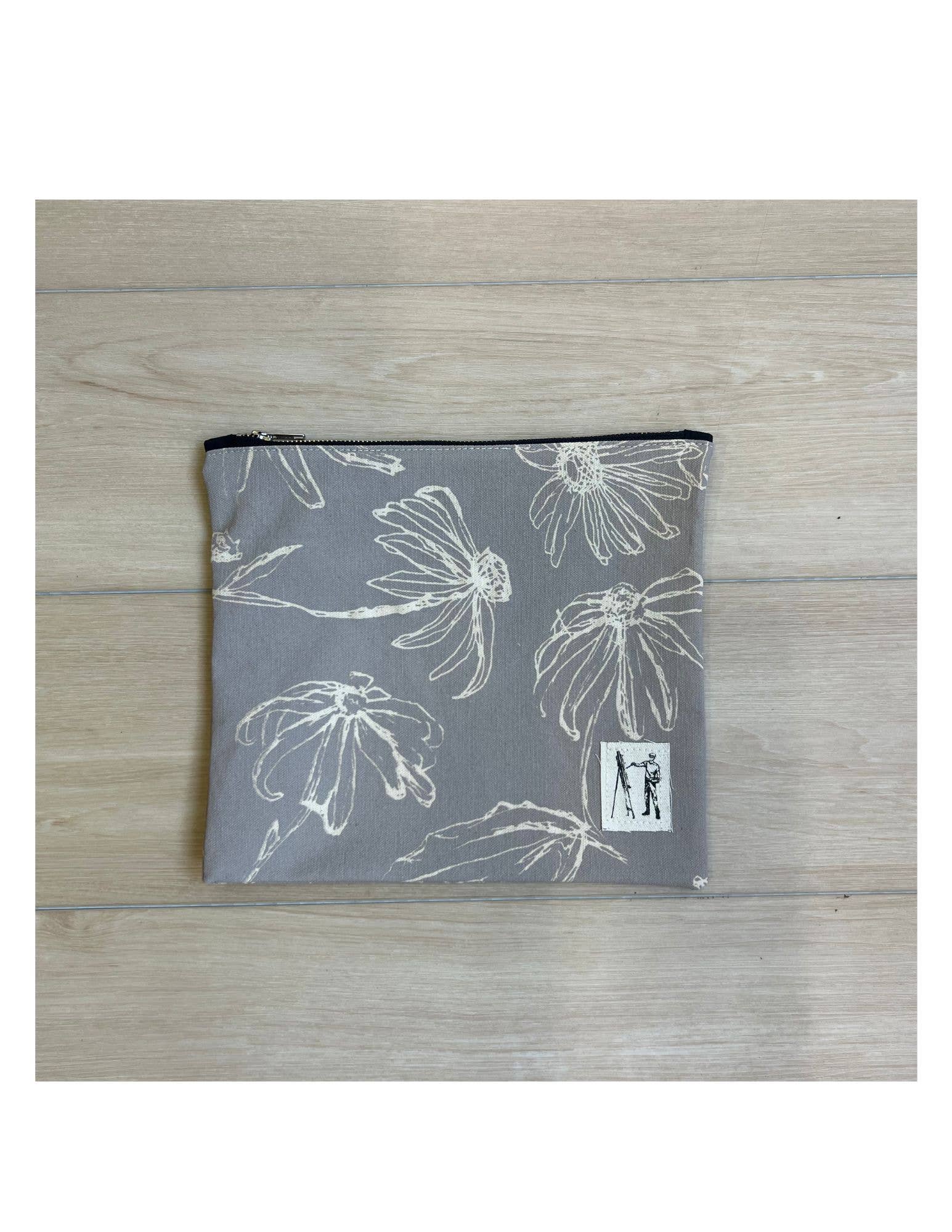 Driftwood Grey Zippered Pouch