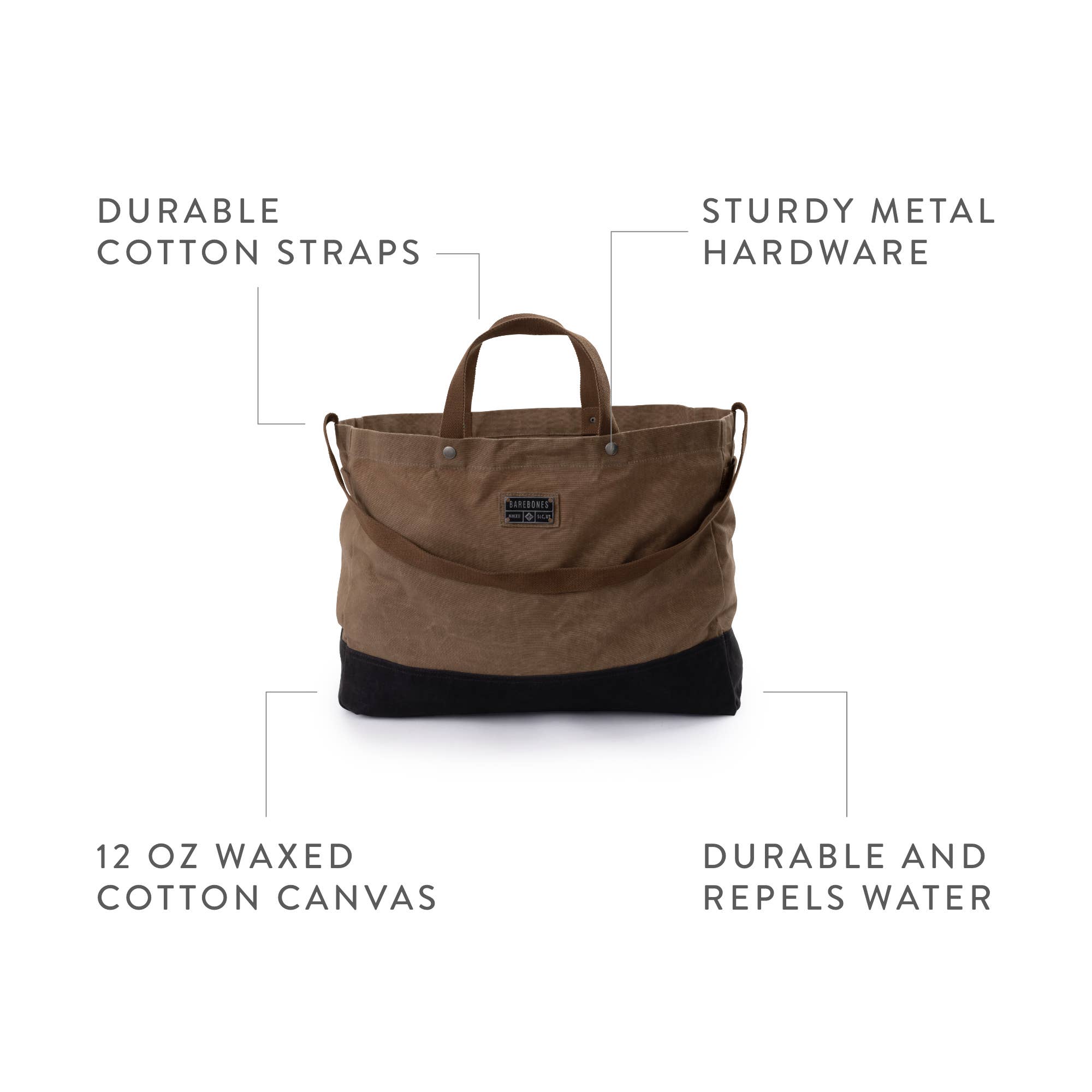 Neelum 40L Giant Tote- Waxed Canvas Bag