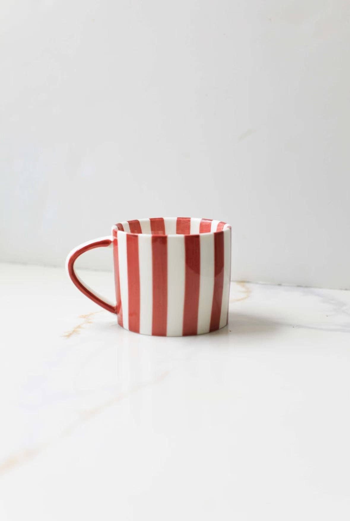 Brown Simple Striped Mug