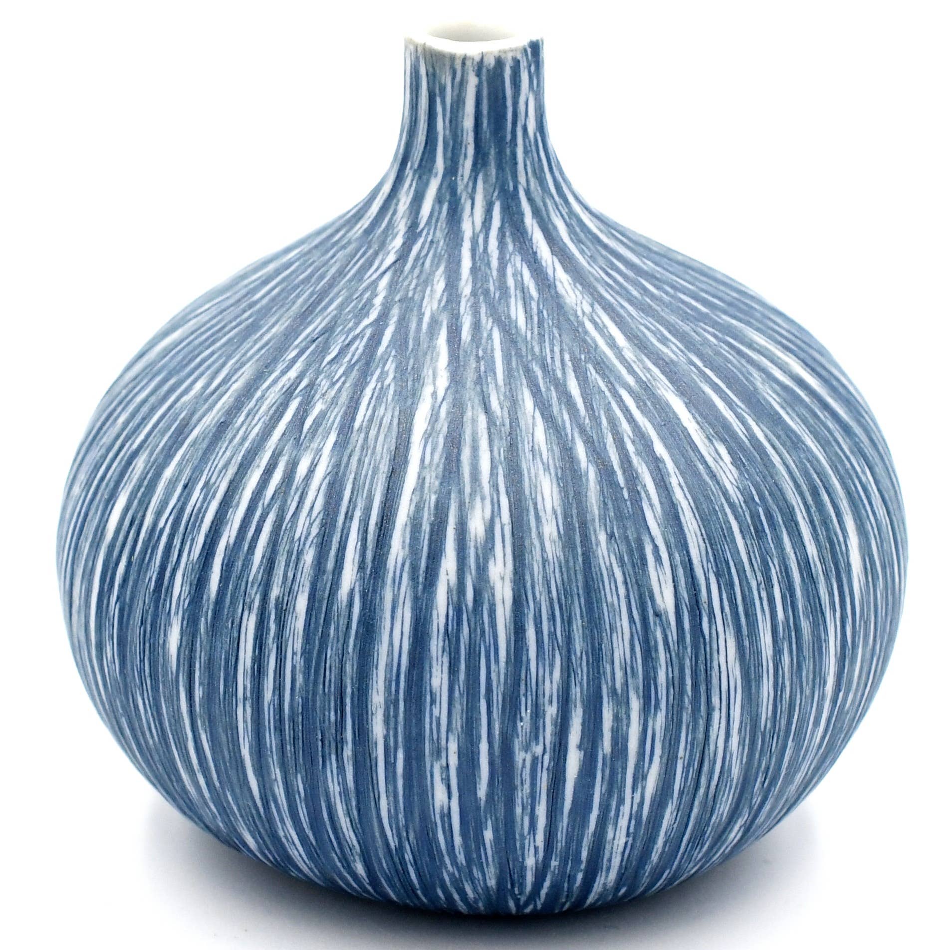 BLUE CONGO TINY S-Handcrafted Porcelain Bud Vase
