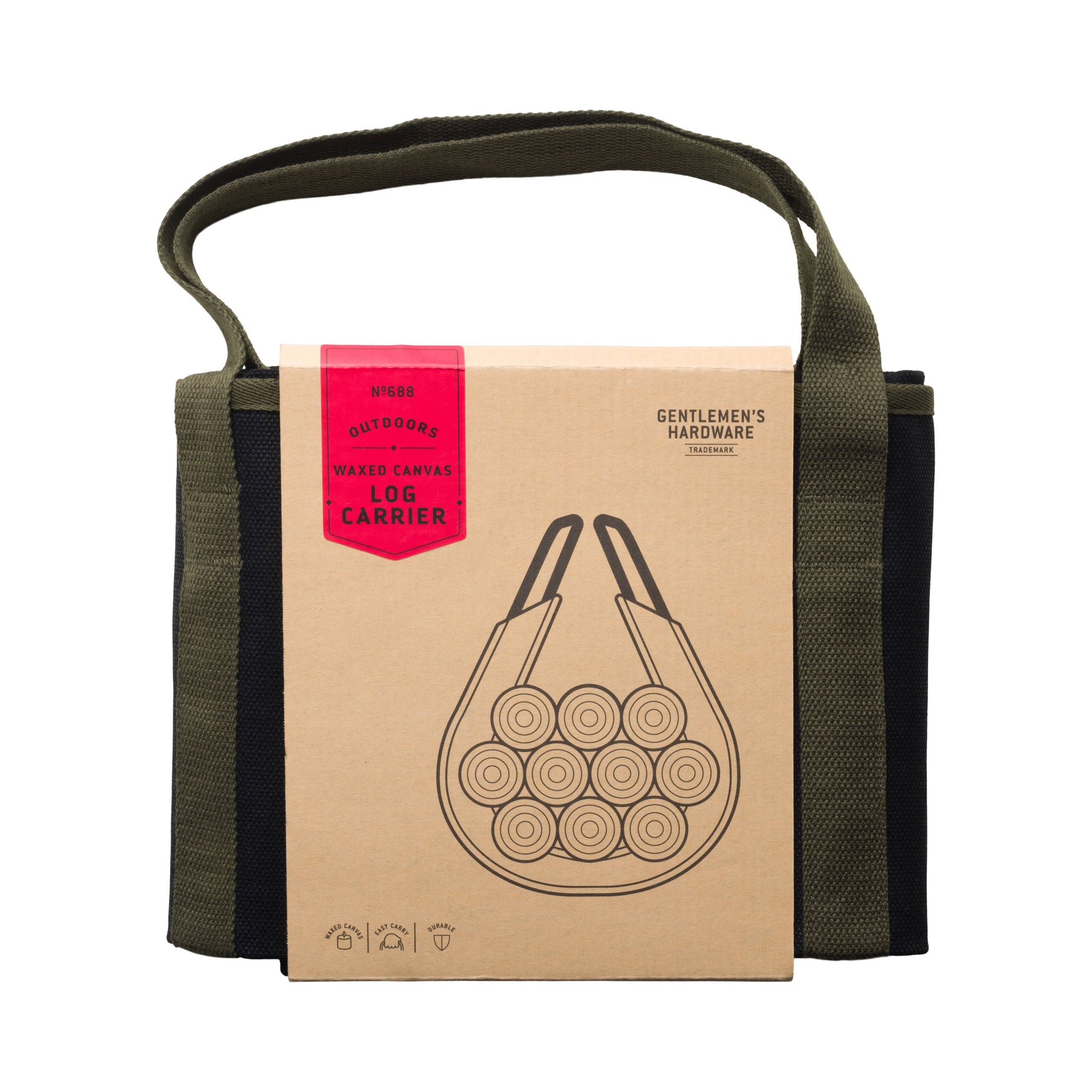 Canvas Log Carrier