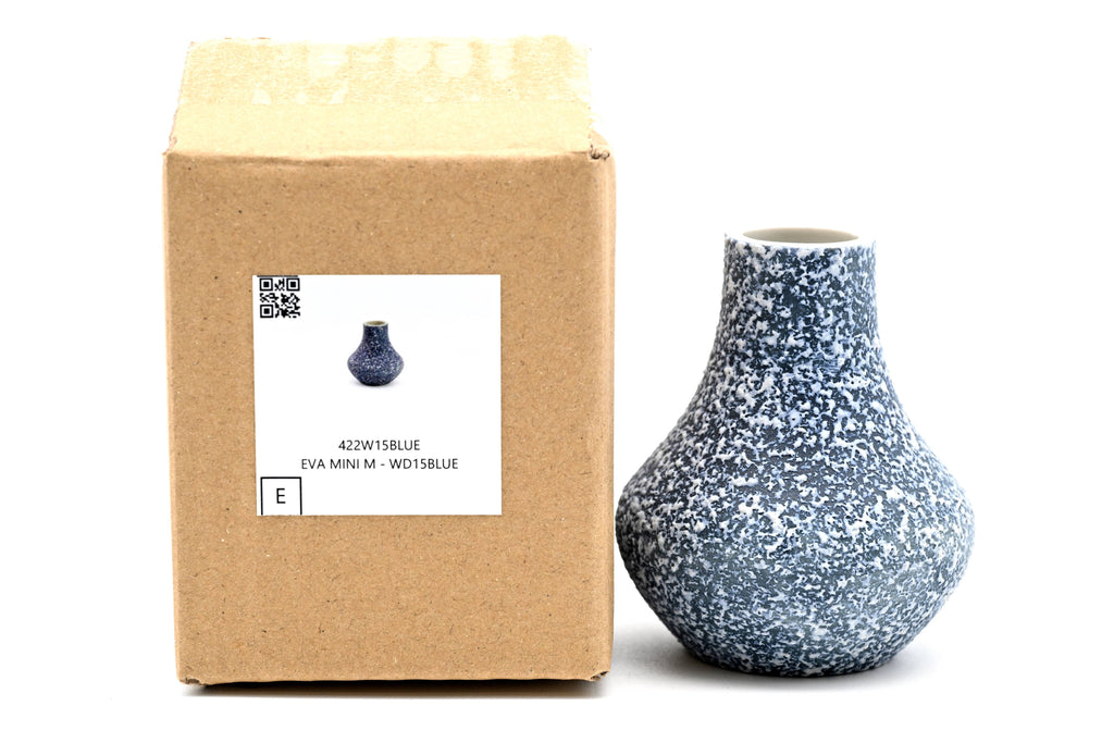 Eva Mini Bud Vase — Handcrafted Porcelain, Blue