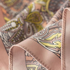 Botanical Floral Square Scarf: WHITE / 90*90CM