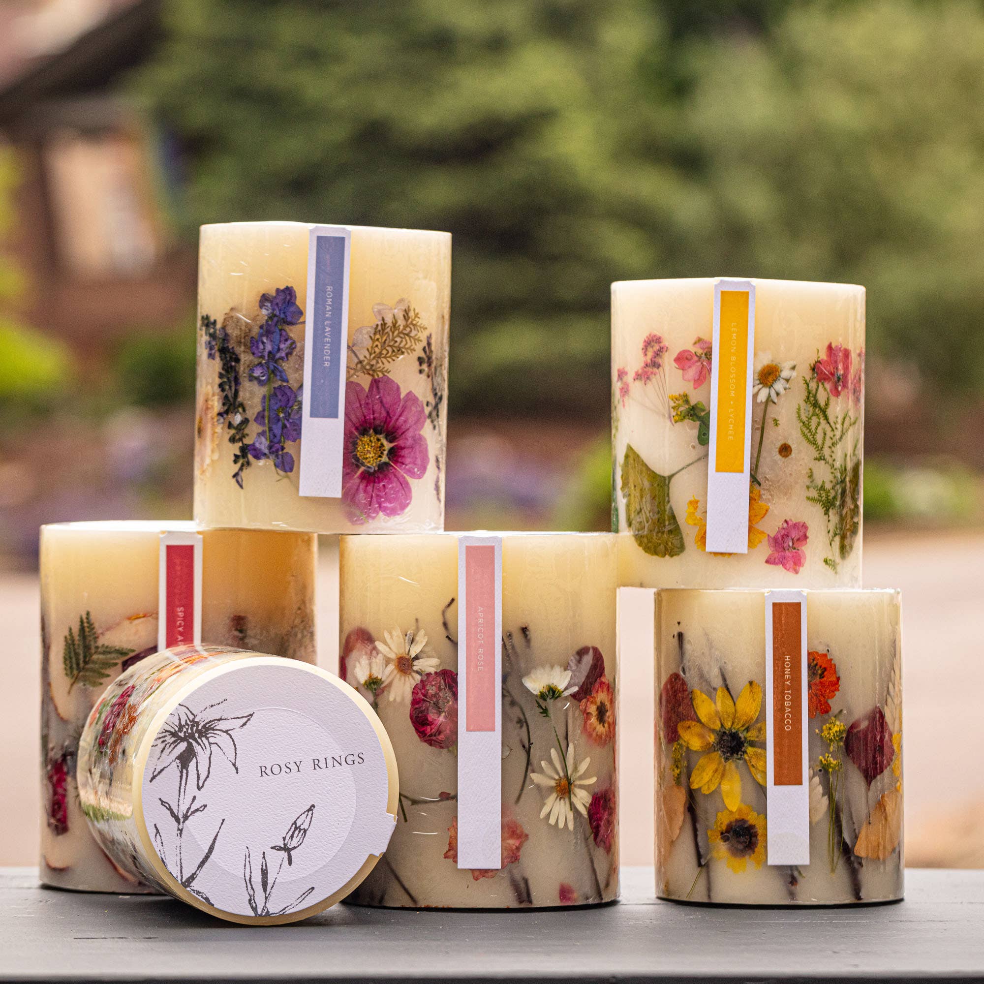 Forest Small Round Botanical Candle