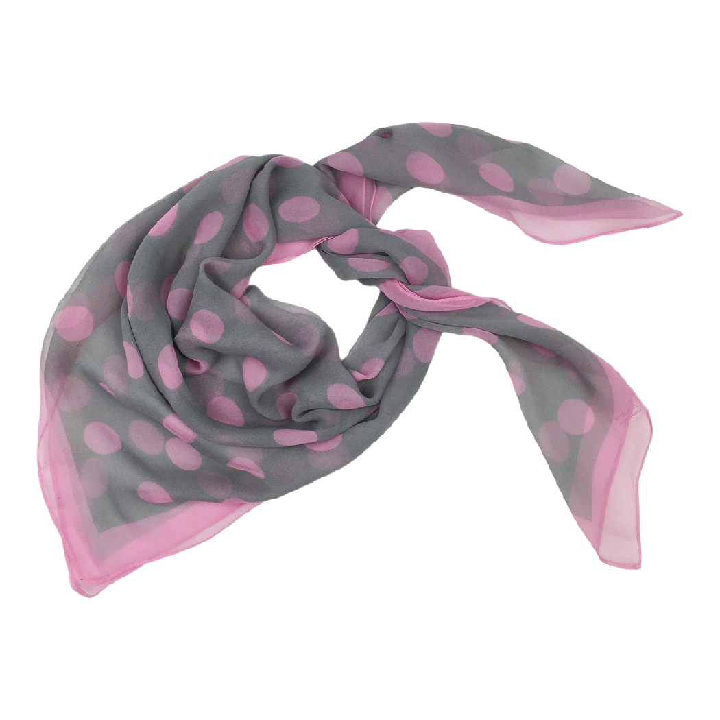 Vintage Polka Dot Soft Square Scarf: Navy blue