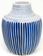 Inca Mini S - WO12 Blue Porcelain Bud Vase