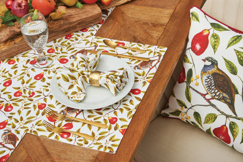 Christmas Partridge In A Pear Tree Kitchen Towel