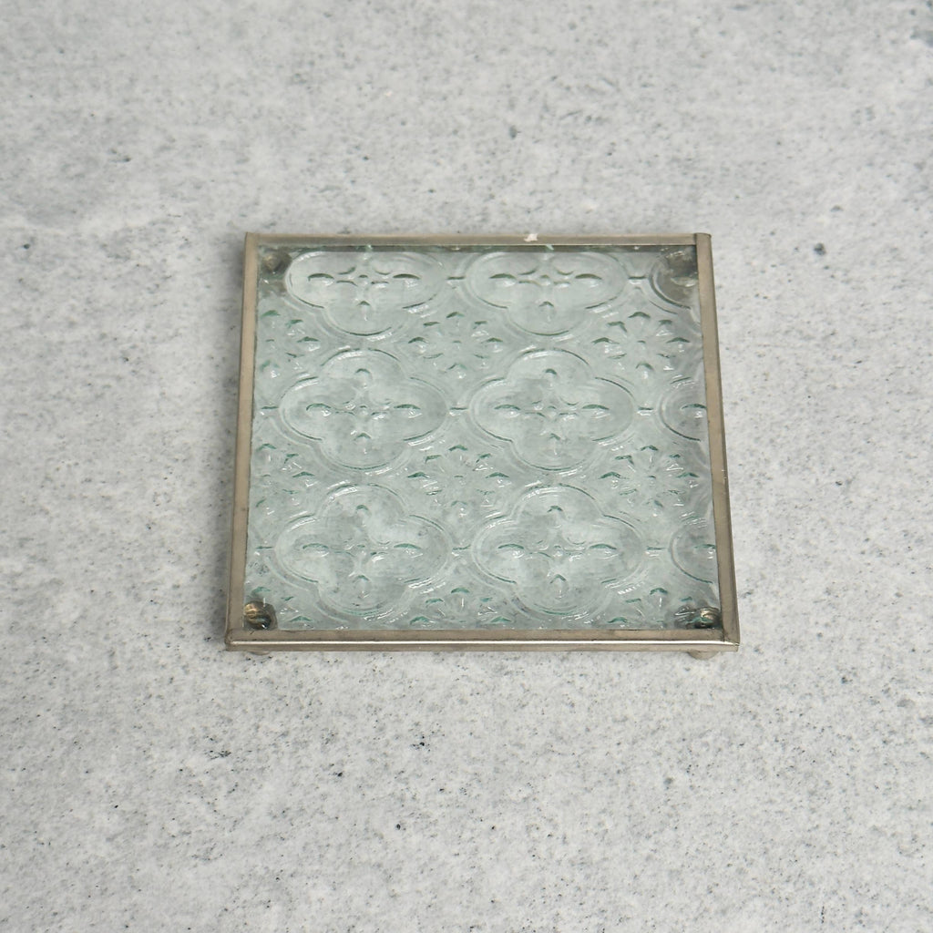 Pewter Square Pillar Plate4