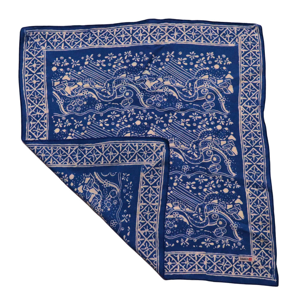 Batik Bandana - Tidal Flow, Blue