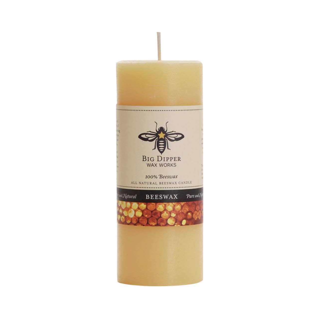 Pure Beeswax Pillar Candles | 3 Sizes