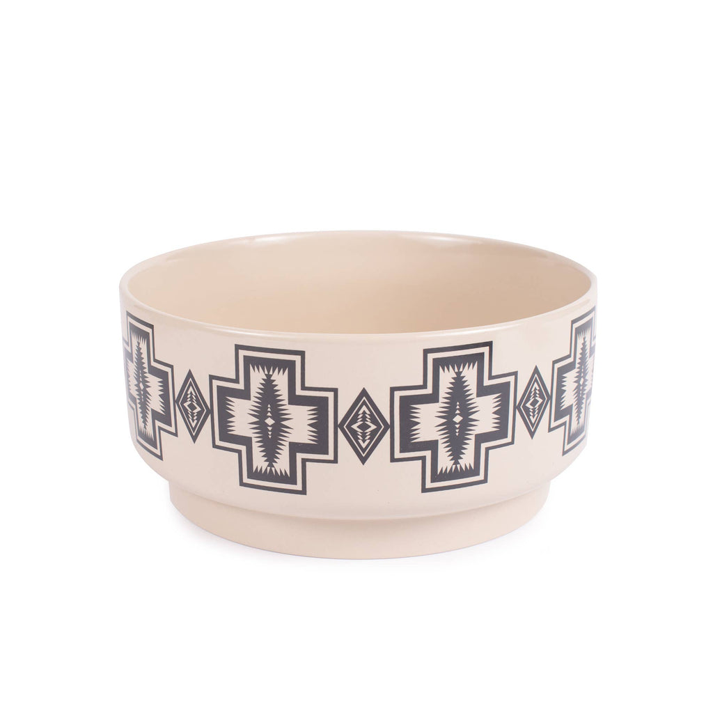 Pendleton Ceramic Food & Water Dog Bowl: Yakima Stripe / 8 inch