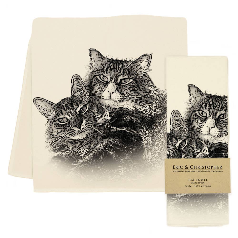 Cuddle Cats Tea Towel
