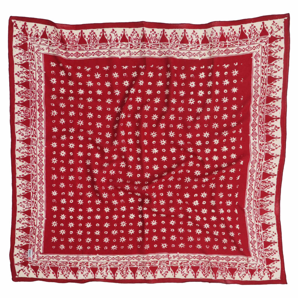 Batik Bandana - Celebrations, Red