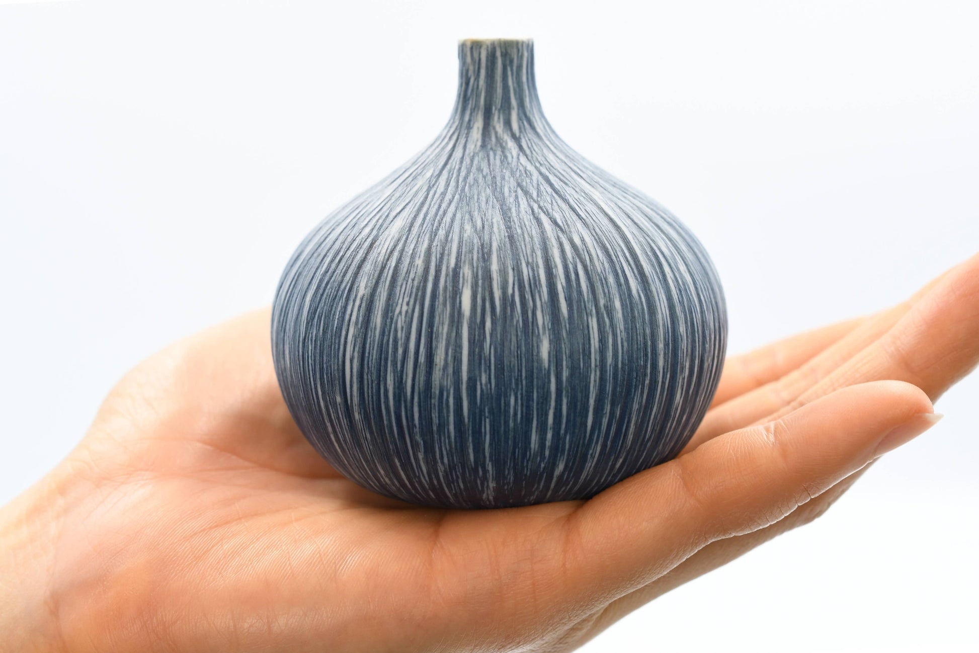 BLUE CONGO TINY S-Handcrafted Porcelain Bud Vase