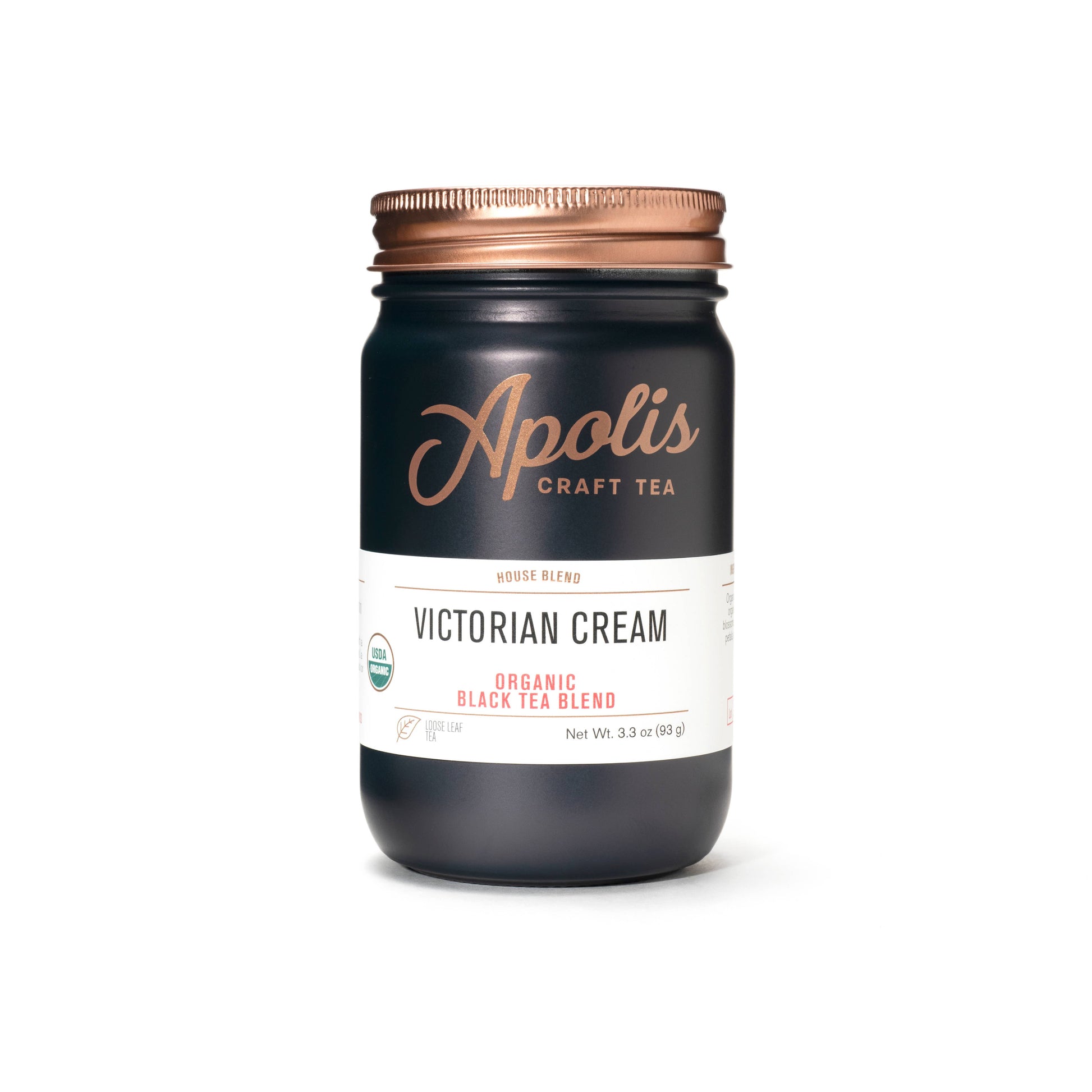 Apolis Victorian Cream tea jar on a white background