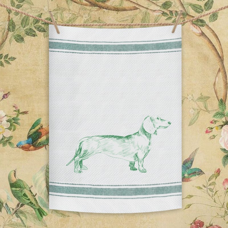 La Cuca Tea Towel - Dachshund